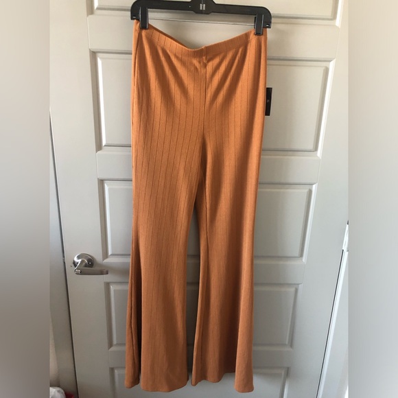 Women's Rust Wide-Leg Pants - Picture 1 of 5